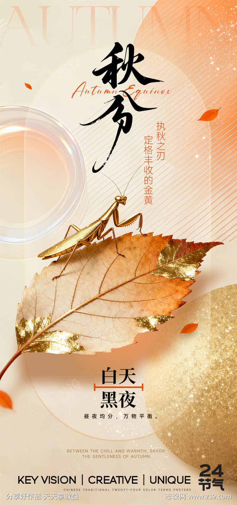 秋分节气海报