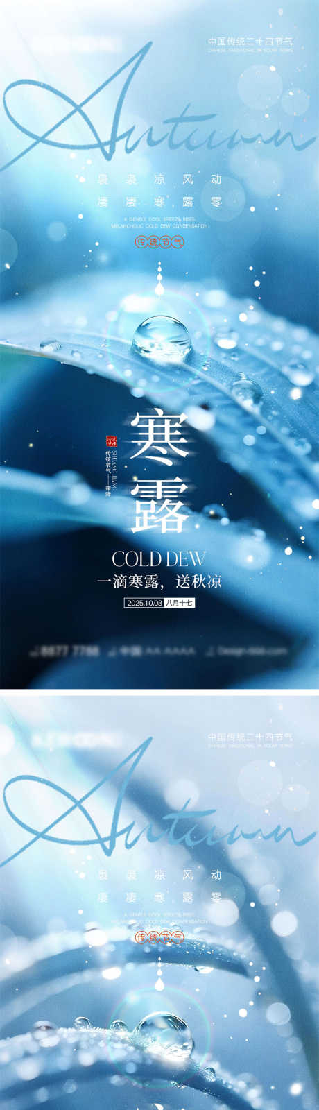 寒露节气海报_源文件下载_PSD格式_1000X4340像素-24节气,凉爽,寒露-作品编号:2025091213446487-志·设’网