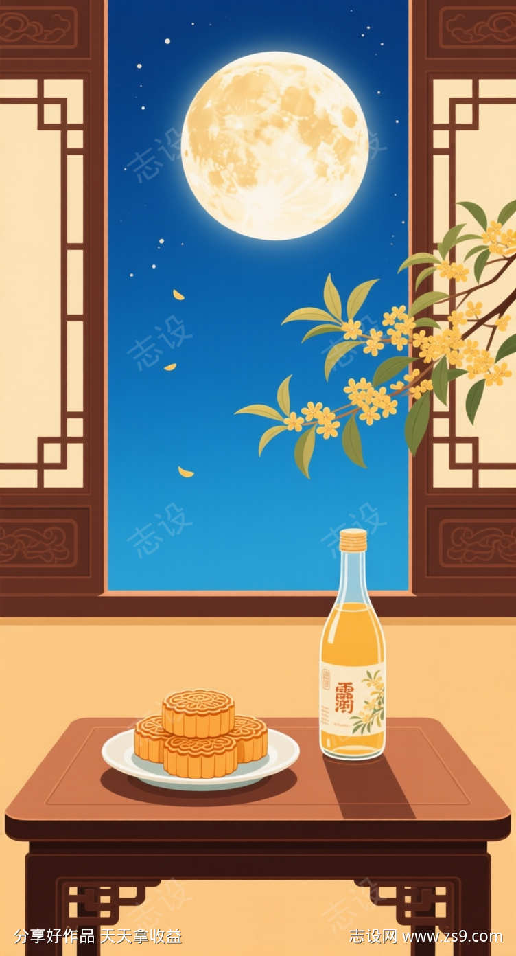 中秋节插画