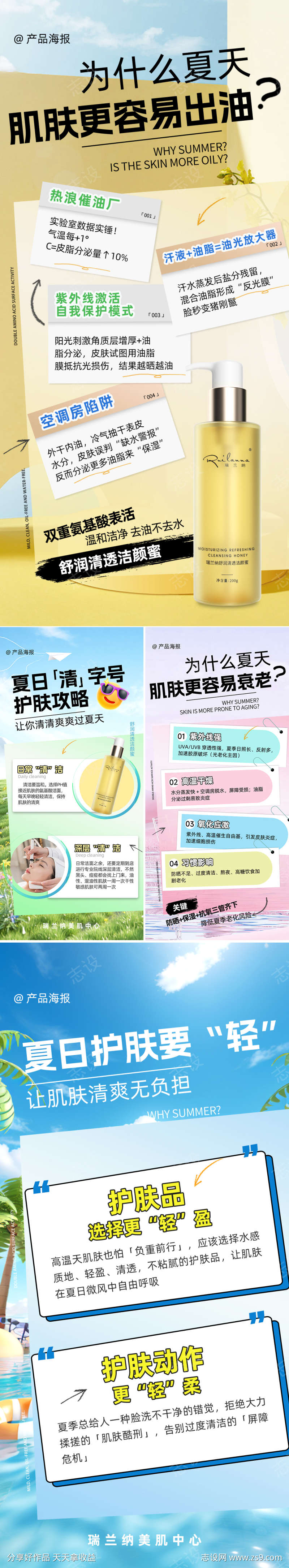 美妆产品科普系列海报