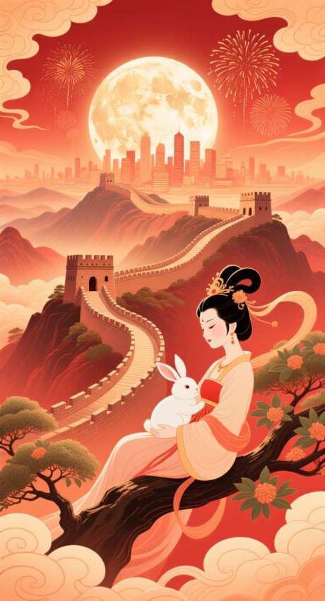 国庆中秋插画海报_AI图片下载_采样_752X1392像素-满月,月亮,月兔-作品编号:2025091217174892-志˯设˲͓͕͔͐͑͗ٚٛٙ网