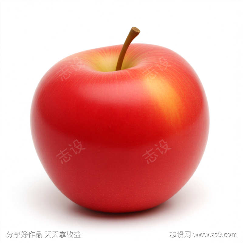 苹果水果插画