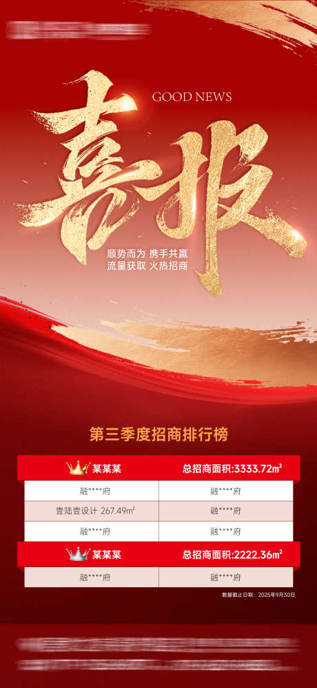 招商战报海报_源文件下载_PSD格式_1125X2436像素-烫金字,红金,龙虎榜-作品编号:2025091410582402-志.设˘网