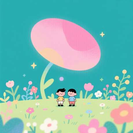 童趣涂鸦风格治愈系插画_AI图片下载_euler采样_1024X1024像素-插画,童趣,涂鸦-作品编号:2025091613158044-志·设′网