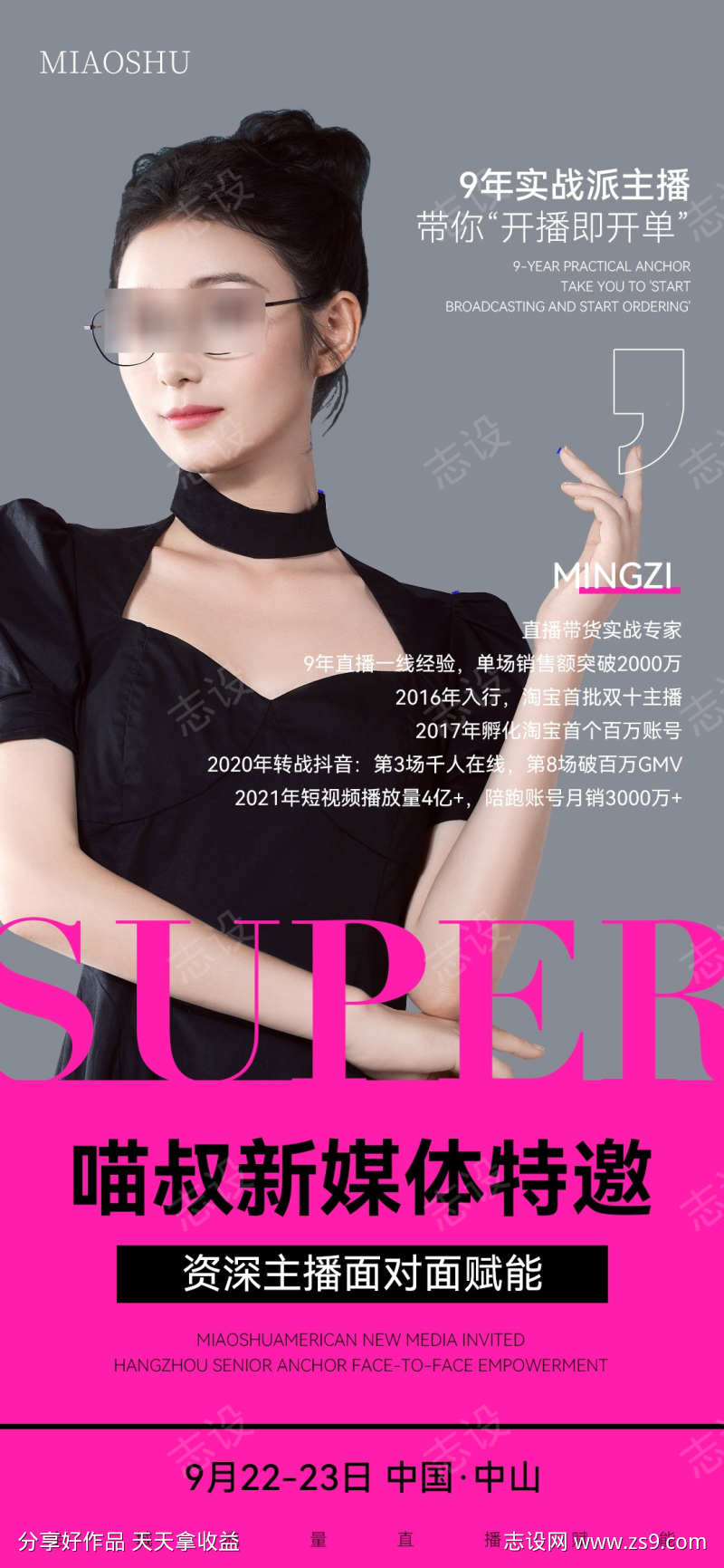 医美会议人物海报