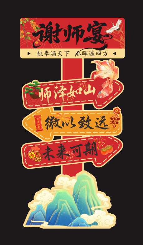 升学宴谢师宴氛围美陈指引牌_源文件下载_CDR格式_1369X2347像素-谢师宴,氛围,美陈-作品编号:2025091513093057-志`设ˇ网