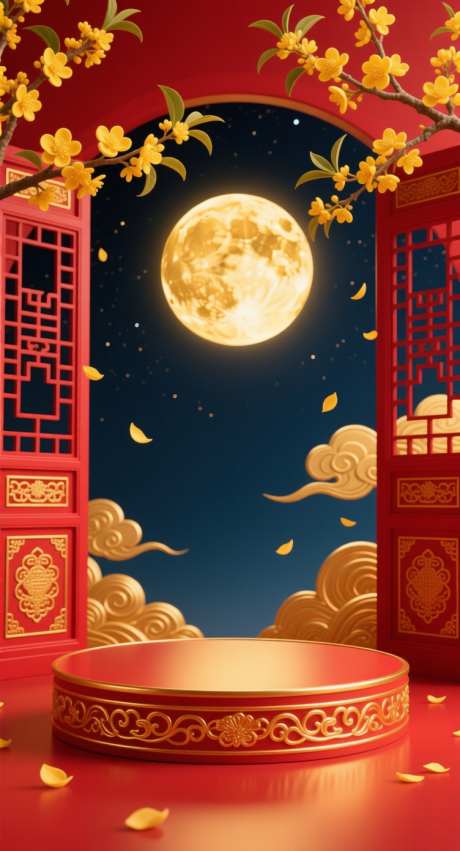 中秋电商展台_AI图片下载_采样_752X1392像素-门槛,桂花,月亮-作品编号:2025091514237406-志˲͓͕͔͐͑͗ٚٛٙ设`网