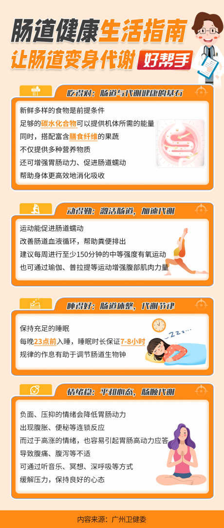 肠道健康海报