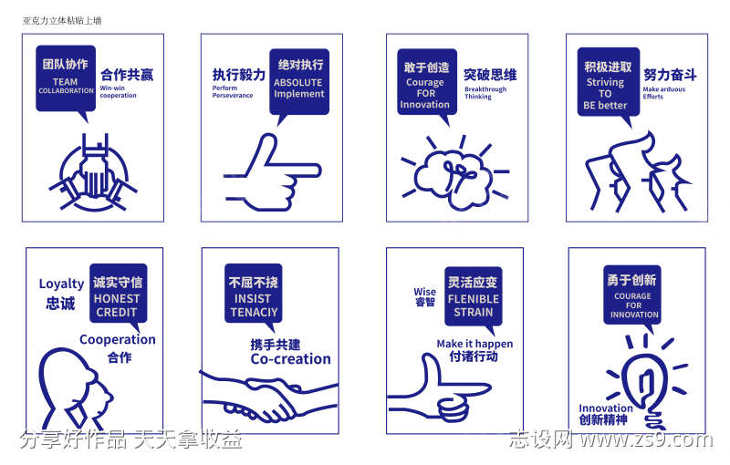企业文化海报文字可编辑