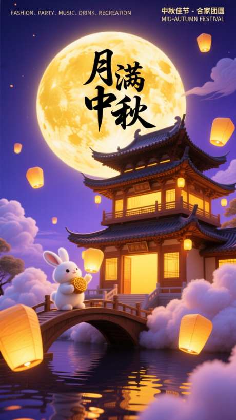 国潮中秋节日插画海报背景_AI图片下载_dpmpp_2m采样_720X1280像素-海报,插画,节日-作品编号:2025091608599811-志˰设˰网