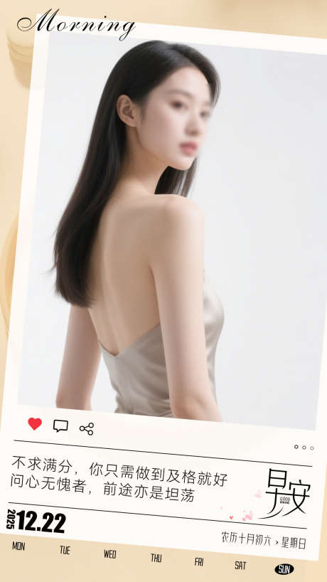医美微商早安打卡励志日签早安海报_源文件下载_PSD格式_1080X1920像素-你好,打卡,发圈-作品编号:2025091615176576-志′设˒网