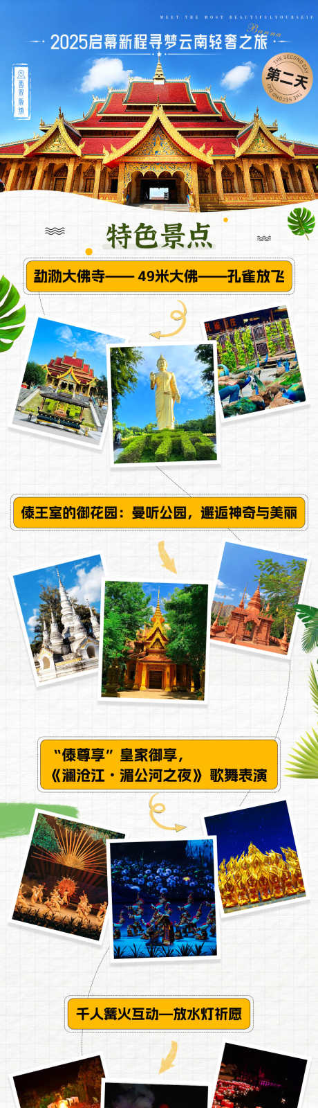 旅游出行版纳景点特色宣传推广长图海报_源文件下载_PSD格式_1080X4406像素-行程,景点,攻略-作品编号:2025091716511422-志˙设`网