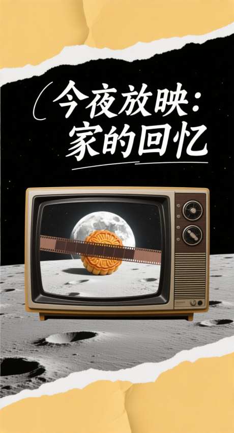 中秋创意海报