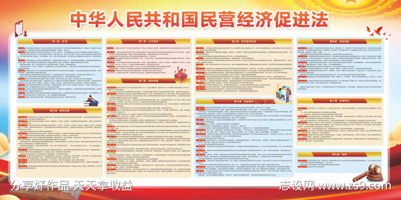 民营经济促进法展板