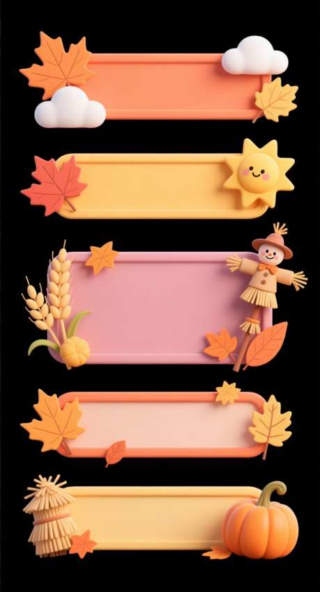 秋天标题栏_AI图片下载_采样_752X1392像素-枫叶标题,卡通,可爱-作品编号:2025091810232626-志˯设`网