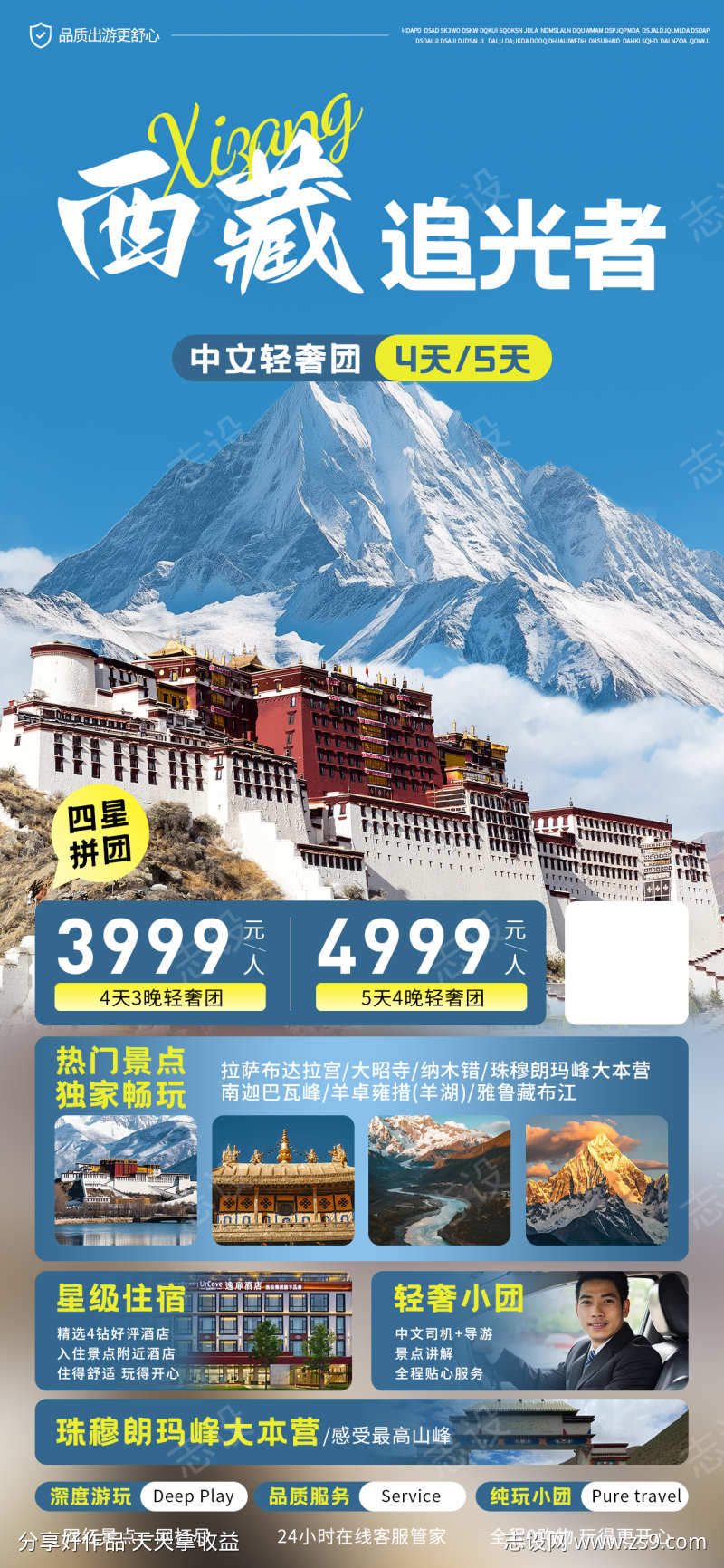 西藏旅游海报