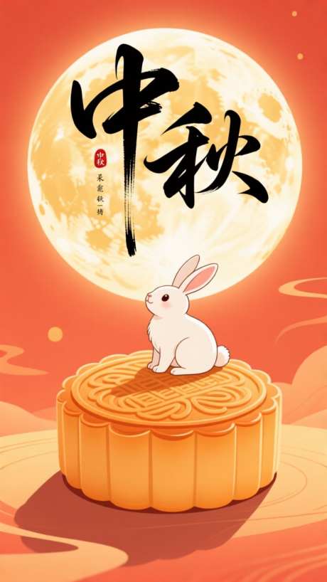 中秋海报设计_AI图片下载_euler采样_720X1280像素-设计,月饼,传统节日-作品编号:2025091818195151-志˲͓͕͔͐͑͗ٚٛٙ设ˌ网