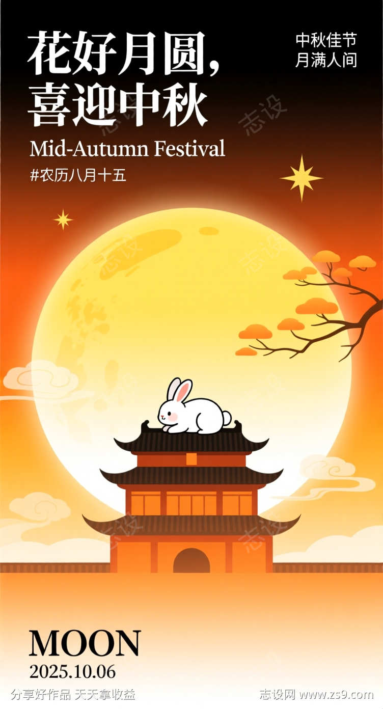 中秋节宣传海报