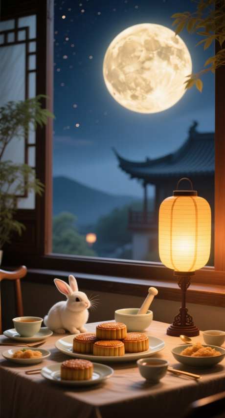 月圆中秋时节_AI图片下载_采样_752X1392像素-节日,月亮,中秋-作品编号:2025092018418526-志`设˓网