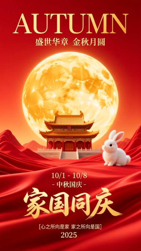 中秋国庆节日海报背景_AI图片下载_dpmpp_2m采样_720X1280像素-海报,节日,国庆-作品编号:2025092018478370-志ˉ设ʹ֣֤֚֫֗ׄ网