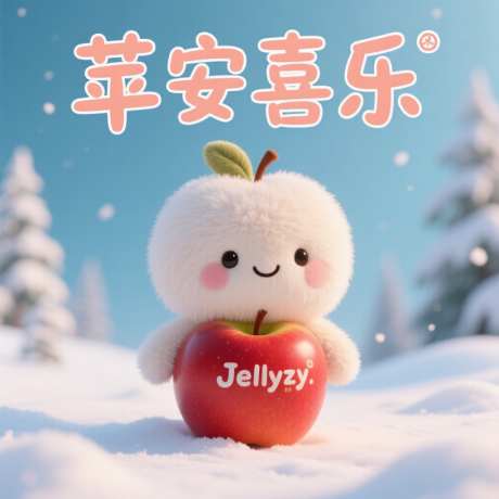 Jellycat风格玩偶苹果_AI图片下载_euler采样_1024X1024像素-Jellycat,风格,玩偶-作品编号:2025092114426285-志˒设ˆ网