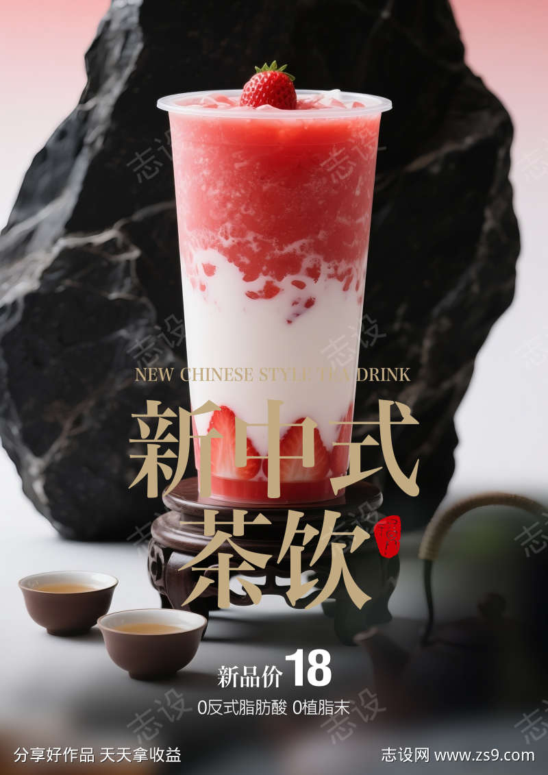 餐饮果茶奶茶源文件海报06