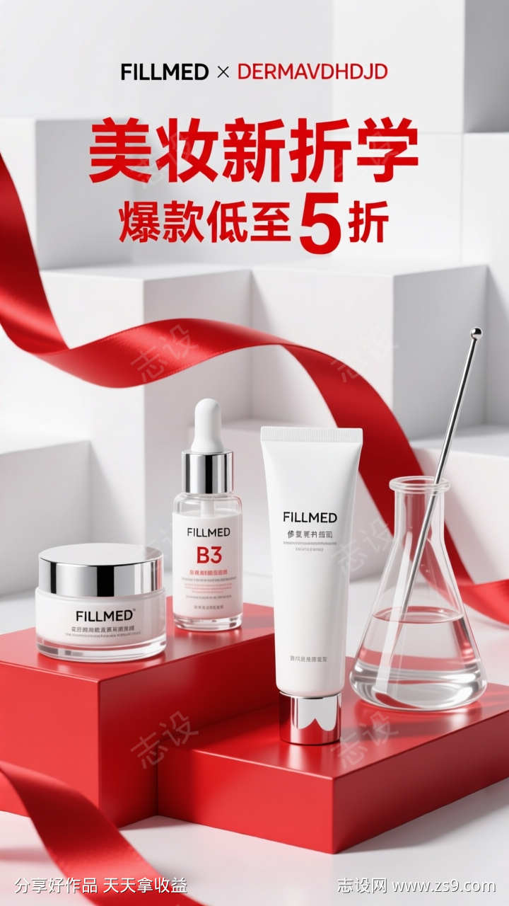 C4D电商产品海报展台背景