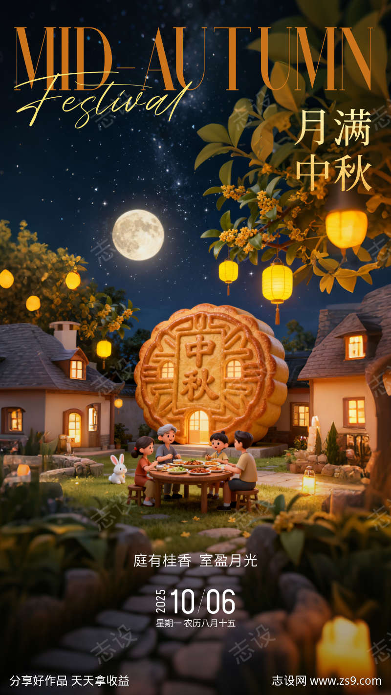 2025年中秋节海报