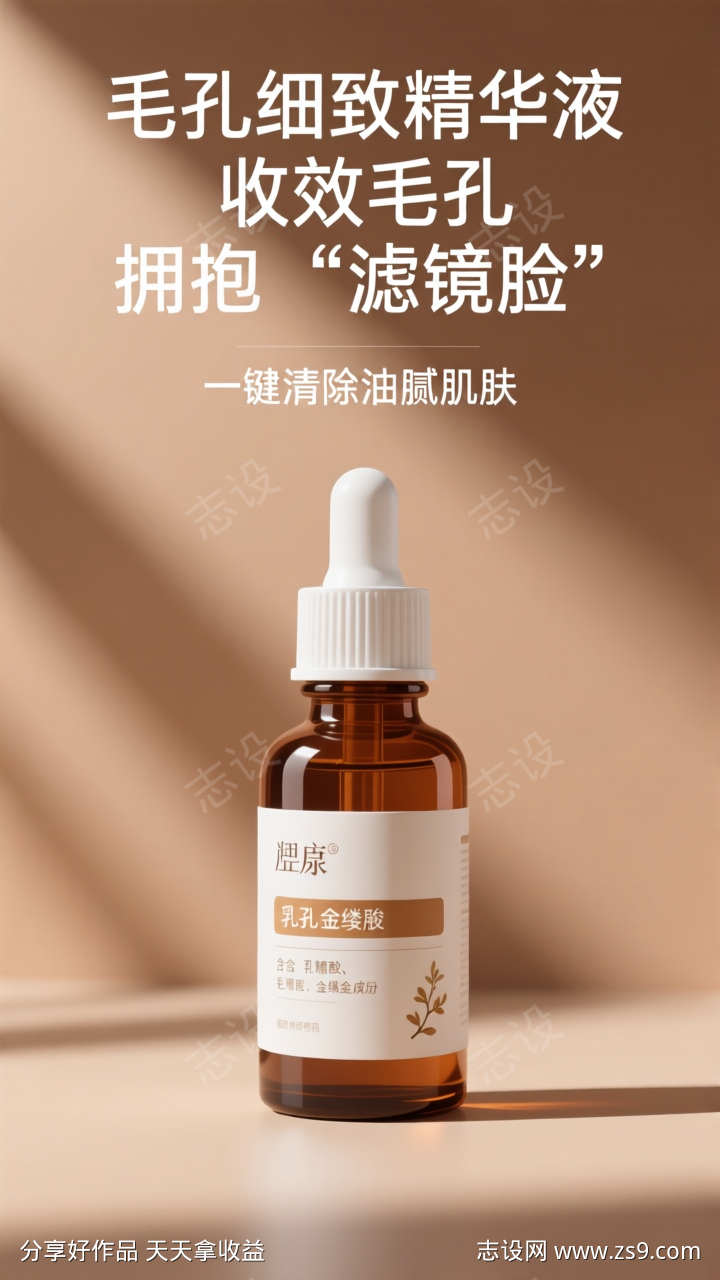 简约电商美妆产品场景海报背景