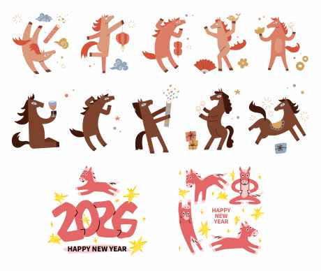2026年马年IP卡通设计_源文件下载_AI格式_7261X6127像素-贴纸,卡通,插画-作品编号:2025092313363427-志ˌ设‛ۛ网