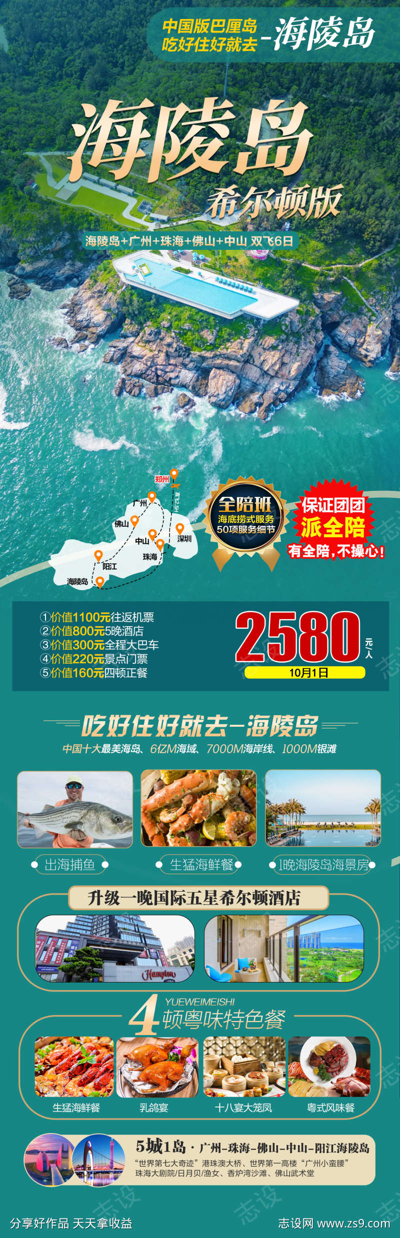 海陵岛旅游海报