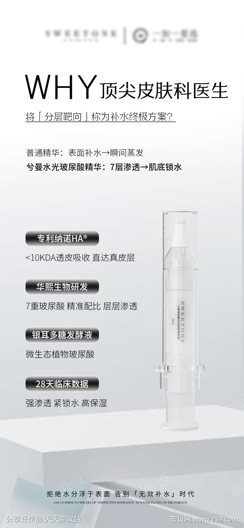 护肤品精华产品海报