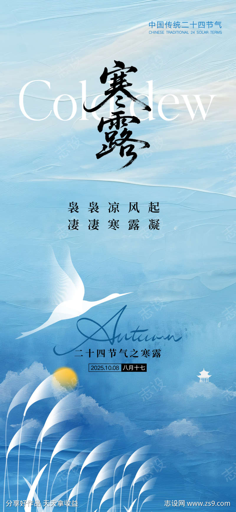 寒露节气海报