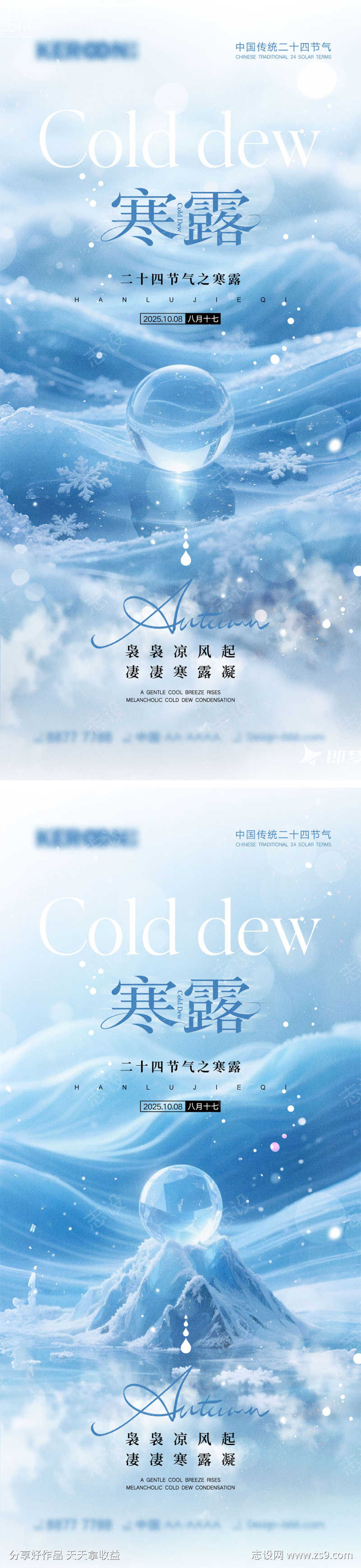 寒露节气海报