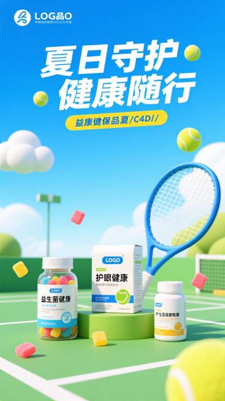 蓝色卡通保健品产品宣传海报_AI图片下载_dpmpp_2m采样_720X1280像素-海报,宣传,产品-作品编号:2025092513251456-志˘设‘网