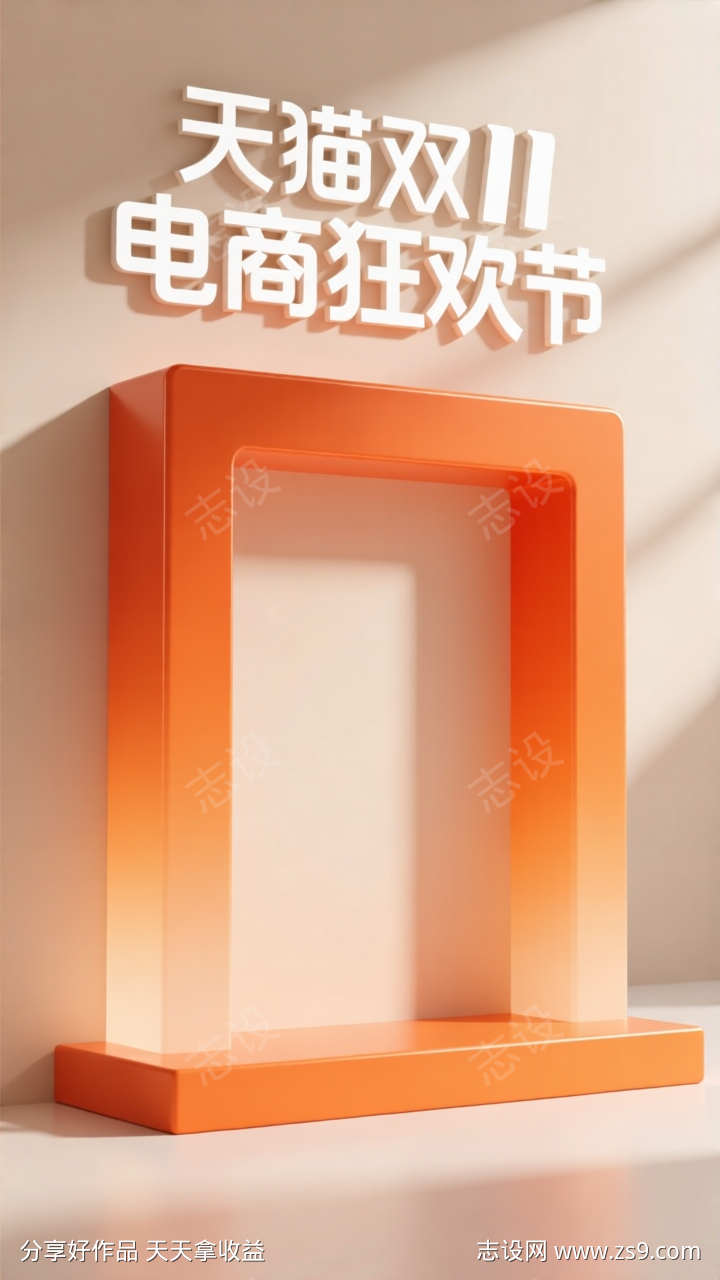 简约电商双11狂欢节活动海报