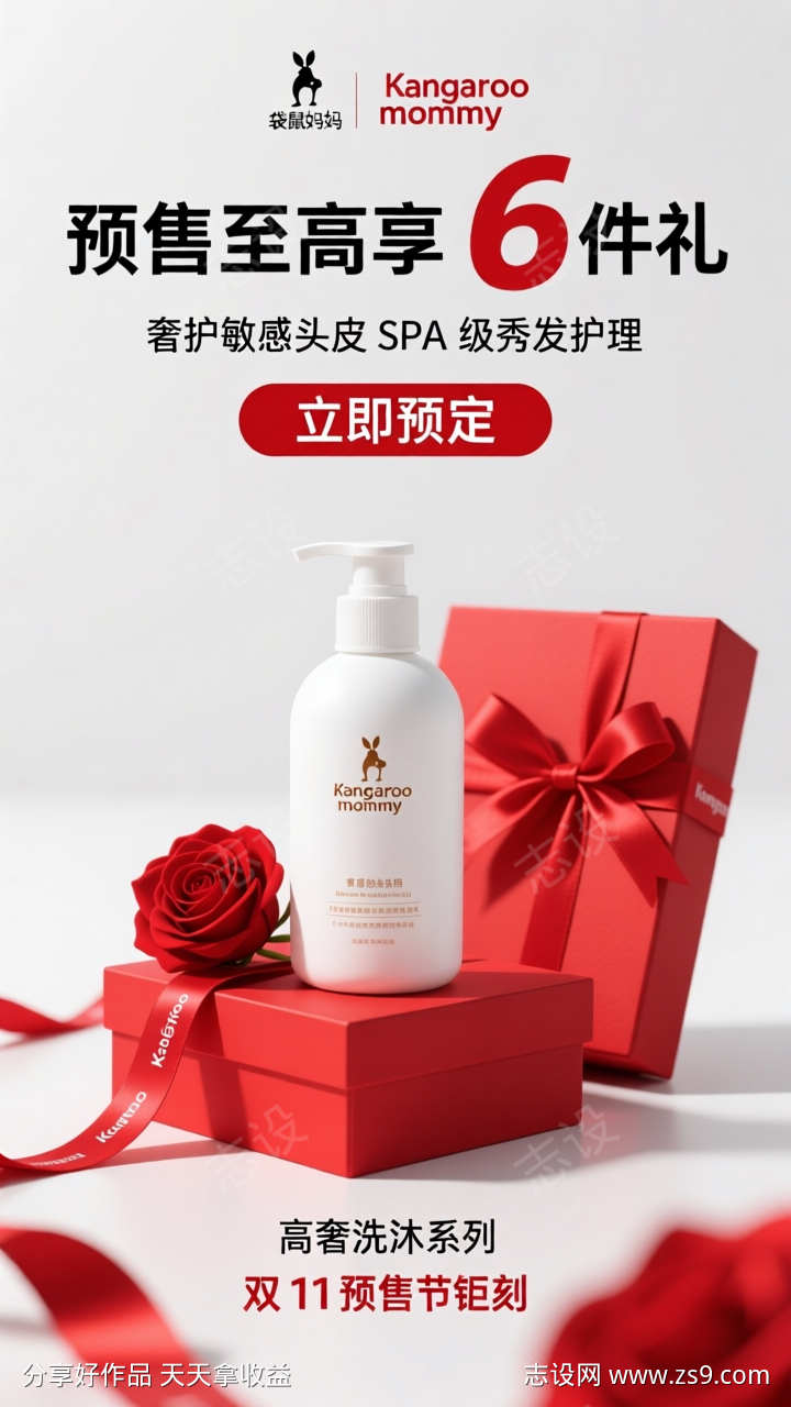 简约电商产品双11活动宣传海报