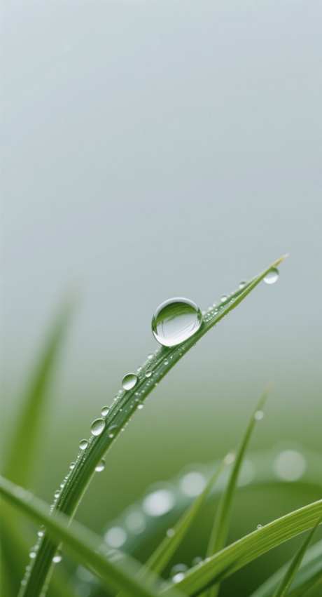 寒露露珠背景_AI图片下载_采样_752X1392像素-简约,创意,节气-作品编号:2025092517209740-志·设’网