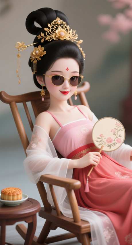 时尚的古代女子_AI图片下载_采样_752X1392像素-3D,月饼,中式-作品编号:2025092517215933-志′设˓网