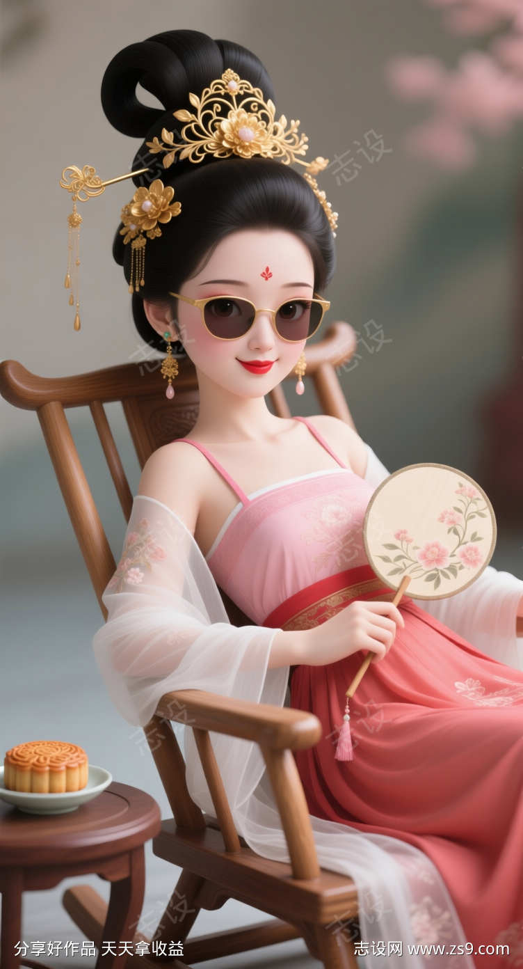 时尚的古代女子