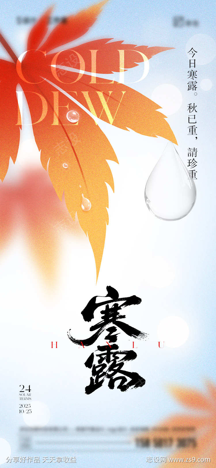 寒露节气海报