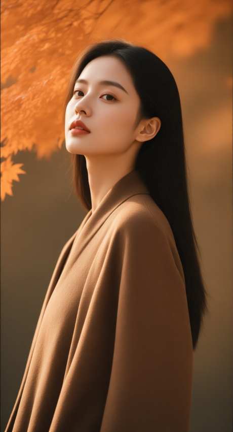秋季医美模特_AI图片下载_采样_752X1392像素-大气,简约,秋装-作品编号:2025092717261185-志˱设·网