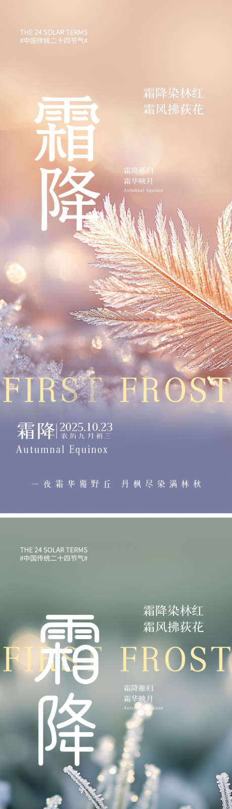 霜降节气海报_源文件下载_PSD格式_1242X5500像素-冰霜,海报,节气-作品编号:2025092815483478-志·设ˇ网