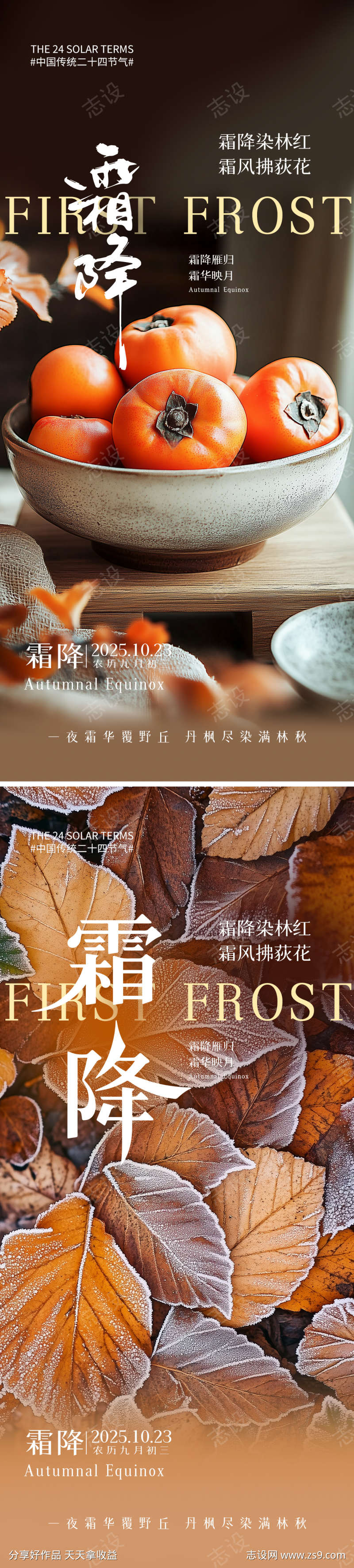 霜降柿子海报