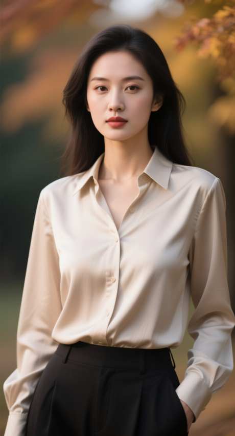 医美秋日模特_AI图片下载_采样_752X1392像素-大气,高级,模特-作品编号:2025092817204711-志.设·网