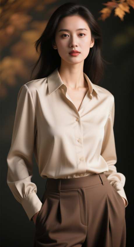 医美秋日模特_AI图片下载_采样_752X1392像素-大气,高级,模特-作品编号:2025092817214602-志,设˘网