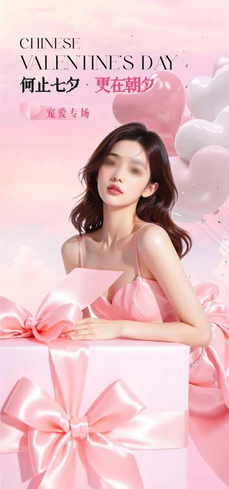 医美七夕告白限定海报_源文件下载_AI格式_2250X4792像素-美业,情人节,七夕-作品编号:2025092916279899-志ˆ设·网