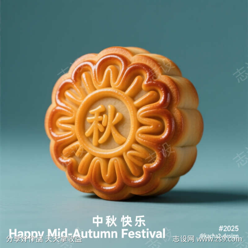 中秋之秋月饼节日美食