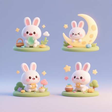 中秋文创贴纸_AI图片下载_euler采样_1024X1024像素-贴纸,月饼,月亮-作品编号:2025092910478268-志˓设,网