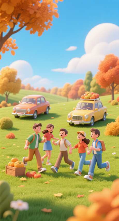一群朋友秋游插画_AI图片下载_采样_752X1392像素-开车,3D,插画-作品编号:2025092916256050-志ˇ设˲͓͕͔͐͑͗ٚٛٙ网